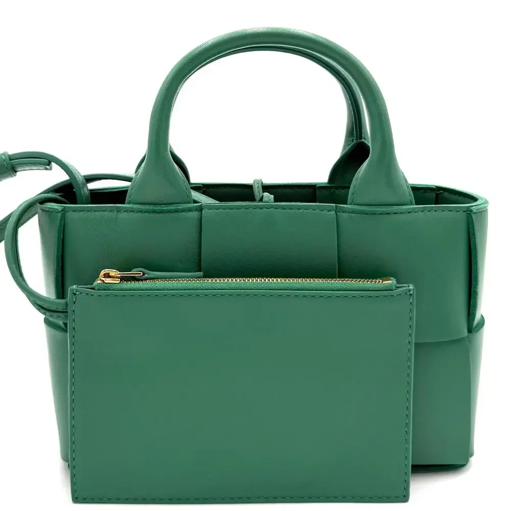 Intreccio Candy Arco Tote in Mermaid Green - Picture 4 of 12